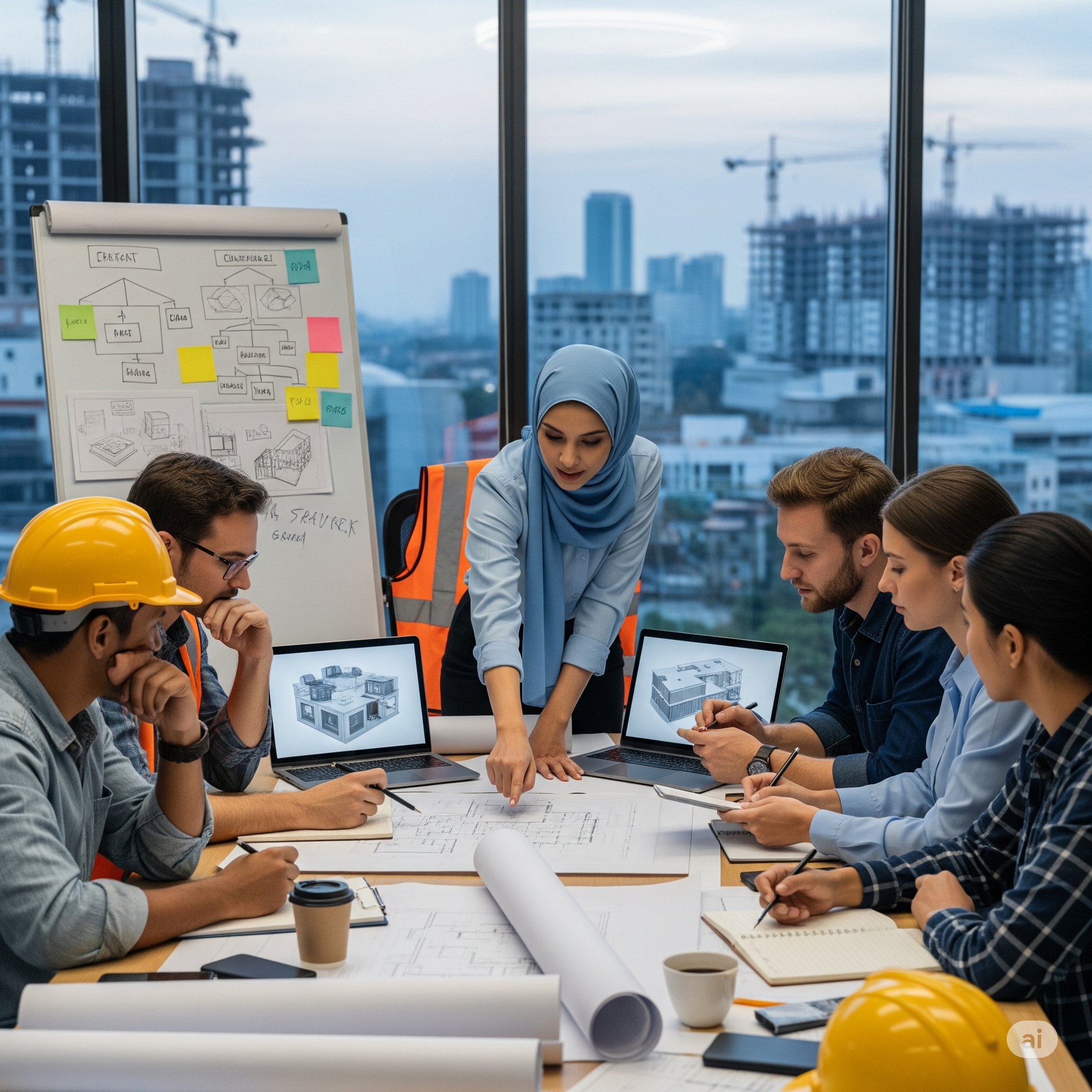 کارگاه هم‌اندیشی در پروژه عمرانی به روش ناب