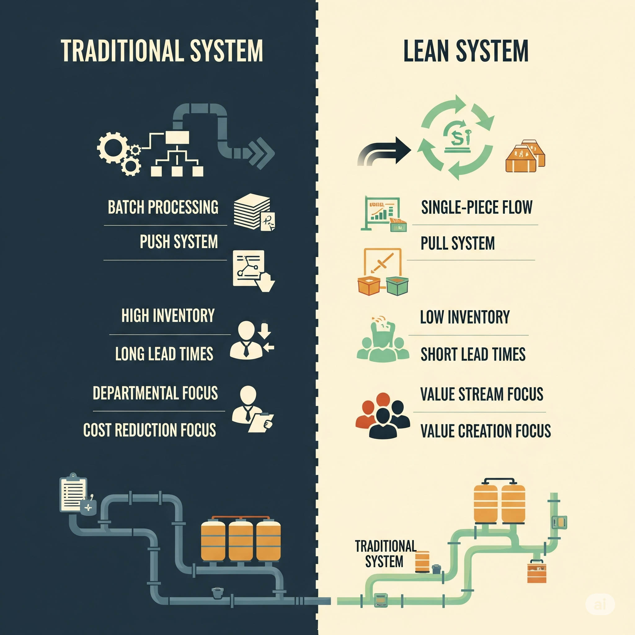 مقایسه روش تحویل پروژه سنتی و ناب در پروژه‌های عمرانی